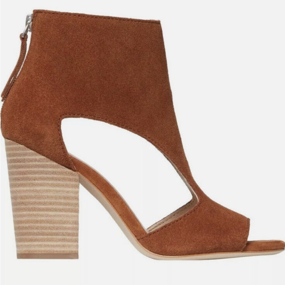 Paige Marea cutout sandal/booties size 8.5 cognac